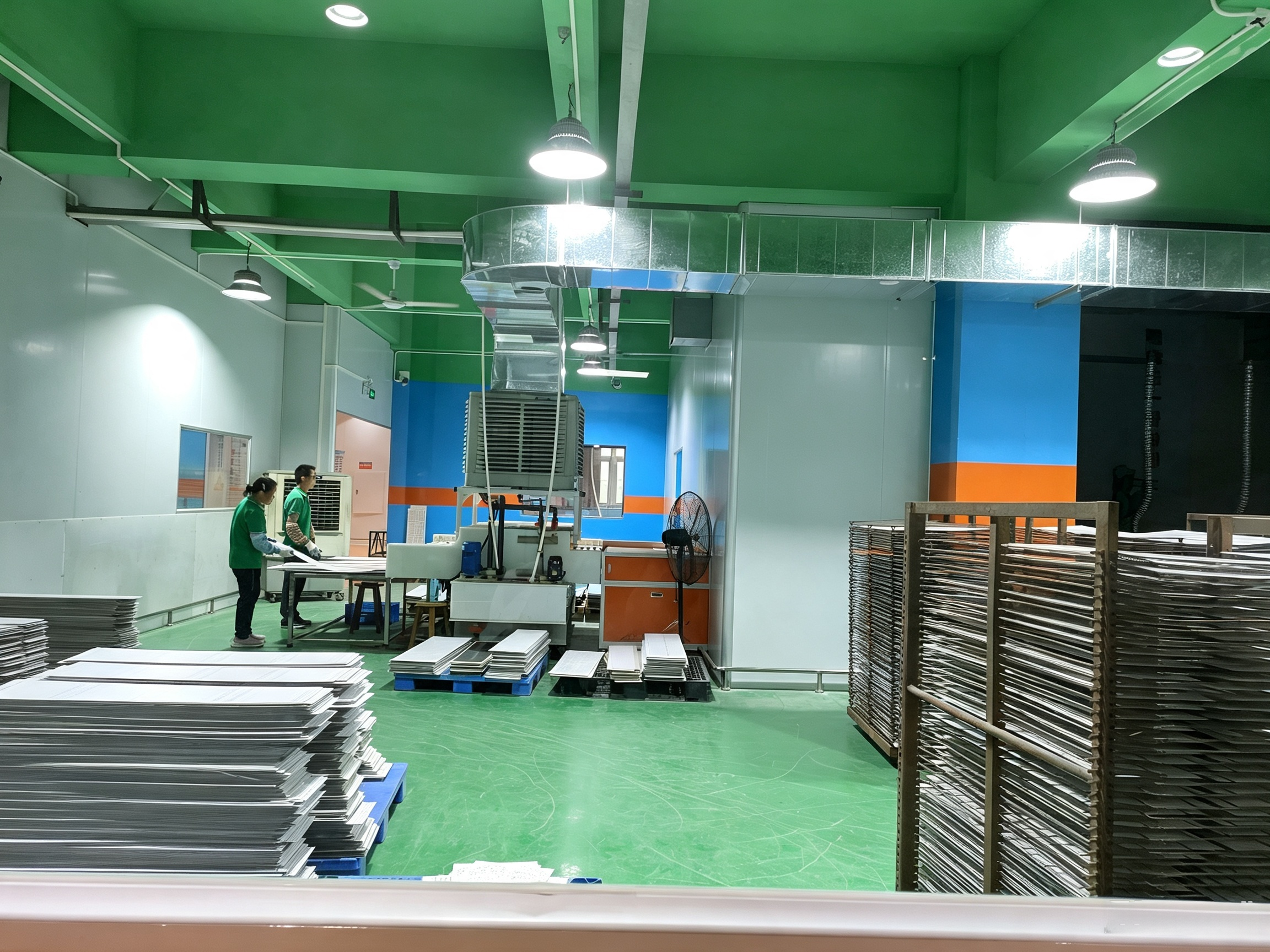Aluminum PCB manufacturing process in a professional production facility